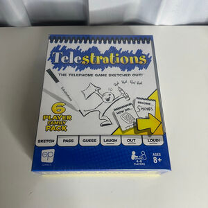 Telestrations The Telephone Game Sketched Out Family Pack Game Brand New Sealed